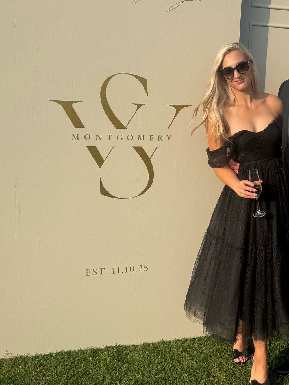 Azazie Black Strapless Sweetheart Tulle Midi Dress